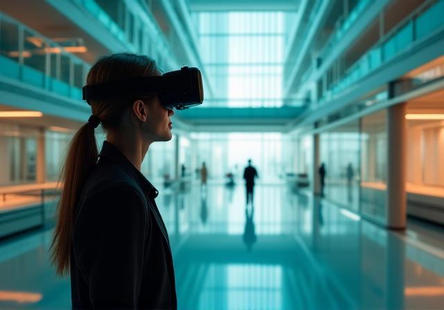 Moderne Architekturvisualisierung mit VR-Brille